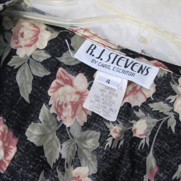 Vintage R.J. Stevens by Carol Escritor Wide Leg Jumpsuit - Picture 10 of 15